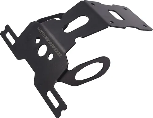 Vista 5 de Motoaggrandize Cola ordenada Soporte de matrícula para Kawa Ninja 650 Z650 Color: Negro Mate [2017+]