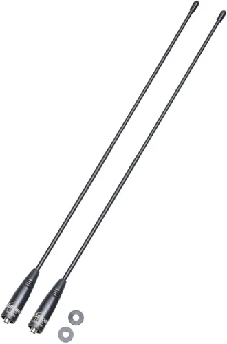 Vista 6 de Antena de radio para BaoFeng UV-5R/888S Antena Walkie Talkie de largo alcance 15.6 pulgadas Whip VHF/UHF (144/430Mhz) Antena SMA-Hembra (1 paquete)