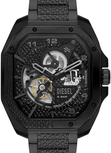 Vista 2 de Diesel Mens Flayed Automatic Stainless Steel Mechanical Skeleton Dial Watch