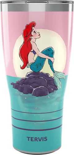 Vista 9 de Tervis Traveler - Vaso aislado de triple pared de Ariel de Disney The Little Mermaid Thoughtful Ariel mantiene las bebidas frías y calientes, 20
