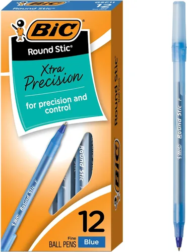 Vista 13 de BIC Bolígrafos redondos Stic, color azul, punta media, paquete de 10