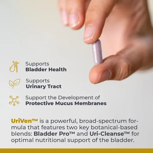 Vista 4 de Premier Research Labs UriVen - Apoyo a la salud de la vejiga para mujeres y hombres, extracto de arándano y raíz de malvavisco, alivio urinario