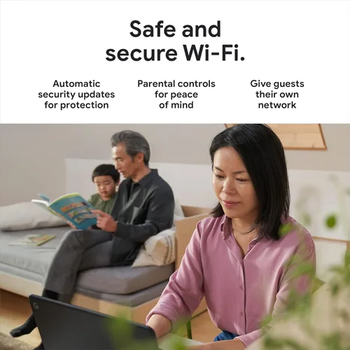 Vista 2 de Google Nest WiFi Pro - Wi-Fi 6E - Sistema Wi-Fi confiable para el hogar con velocidad rápida y cobertura para todo el hogar - WPS - Enrutador