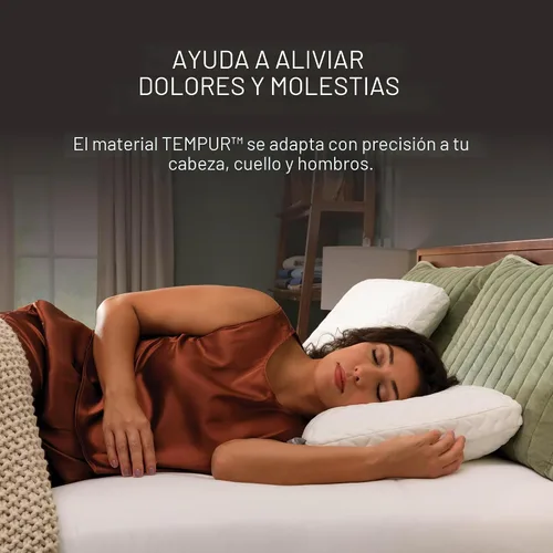 Vista 3 de Tempur-Pedic TEMPUR-Cloud Almohada para dormir, estándar, color blanco