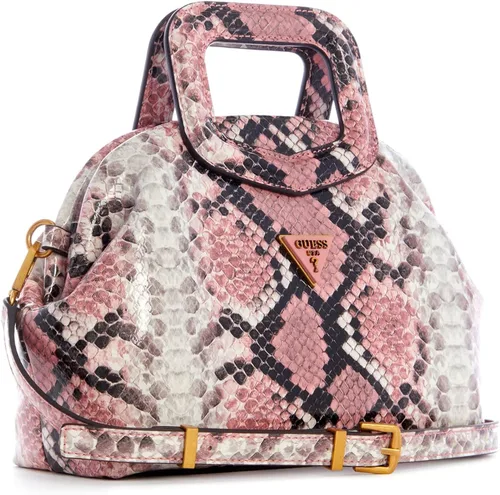 Vista 3 de GUESS Errin Snakeskin - Bolso pequeño con marco