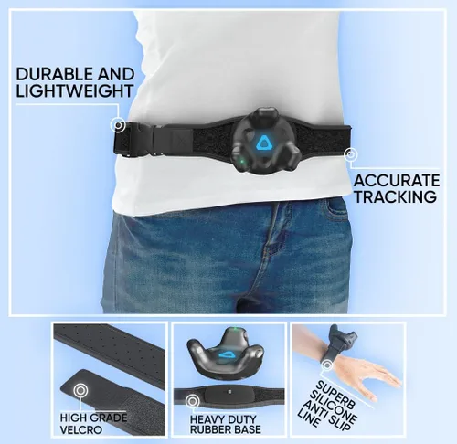 Vista 31 de Skywin Vive Tracker Straps for HTC Vive, 3.0, 2.0, and Ultimate Trackers, 2 Pack Feet Strap, Secure and Comfortable Full Body Tracking