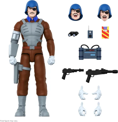 Vista 8 de Super7 Super Cyborg G.I. Joe Cobra S.N.A.K.E. Armor (Color Completo - Gris) - Figura de Acción G.I. Joe de 11" con Accesorios Coleccionables