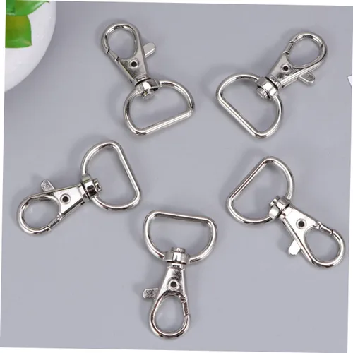 Vista 6 de DIY Essential 30 ganchos de hebilla de langosta clips a presión para el hogar bolso llavero cierre