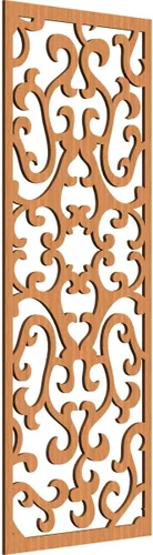 Vista 146 de 9 3/8 pulgadas de ancho x 24 3/8 pulgadas de alto x 1/4 de alto Smithfield paneles de pared de madera con calado, abedul
