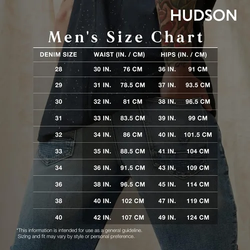 Vista 4 de HUDSON Men's Blake Slim Straight Twill Pant Rp