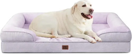 Vista 117 de EHEYCIGA – Cama ortopédica impermeable para perros pequeños, de espuma viscoelástica tipo caja de huevos, con bordes elevados y base antideslizante