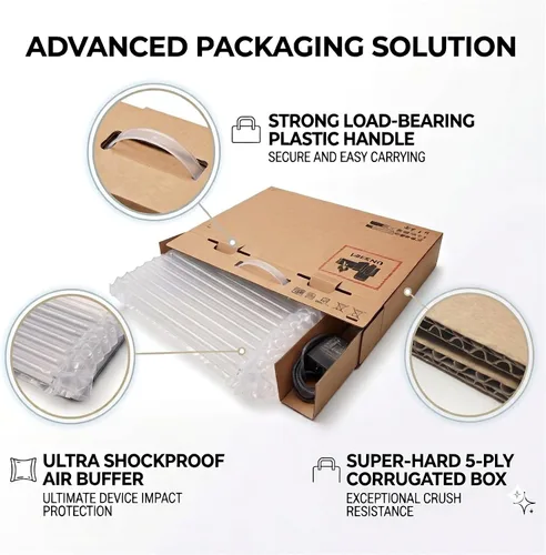 Vista 6 de Caja de envío para portátil de 13-16 "con 3 bolsas de aire inflables