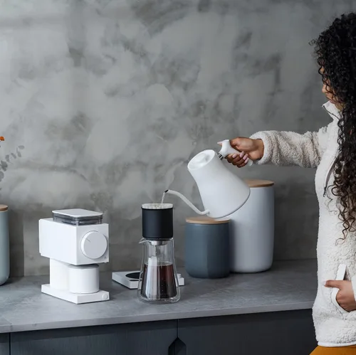 Vista 5 de Fellow Stagg - Gotero de café vertido de 20 onzas [XF], para preparar una taza de café de 20 onzas, acero inoxidable de doble pared con aislamiento