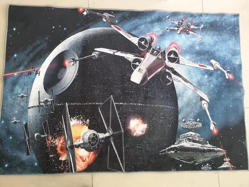 Vista 3 de Starwars - Alfombra de estrella de la muerte, C569 ((23"x31")=23.6x31.5 in)