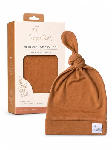 Vista 83 de Gorro de bebé con nudo superior elástico suave "Fern" por Copper Pearl