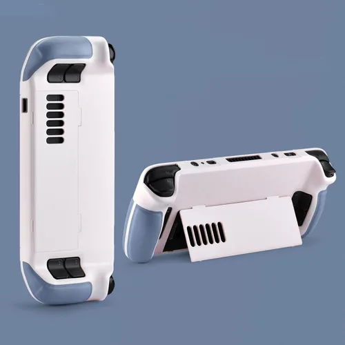 Vista 6 de UYIYE Funda con función atril para cubierta de vapor, accesorio protector y confiable con función atril beigeazul