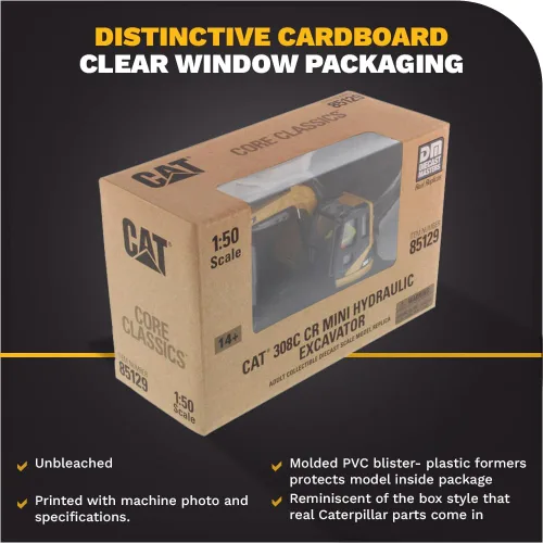 Vista 6 de Diecast Masters Caterpillar 308C CR Mini excavadora hidráulica, Core Classics Series Camiones para gatos y equipo de construcción Modelo a escala