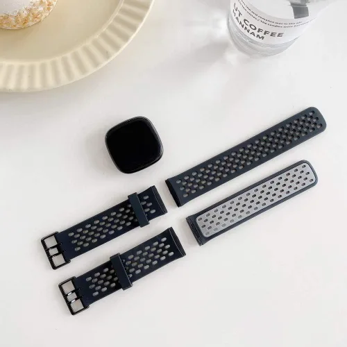 Vista 3 de Seleek Bandas de Reemplazo Compatibles con Fitbit Versa 3 / Versa 4 / Sense/Sense 2, Correas de Pulsera de Fitness de Accesorio Ajustable