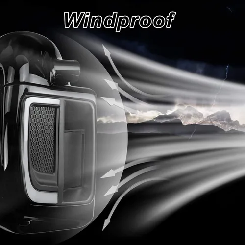 Vista 7 de Guantera de carenados de pierna ventilada inferior con protector de motor, parrillas, luces y cubierta de placas sólidas compatible con Harley