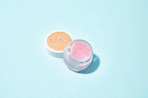 Vista 6 de FLOWER BEAUTY By Drew Barrymore Petal Pout - Exfoliante labial + nutre los labios, manteca de cacao + infusión de aceite de coco