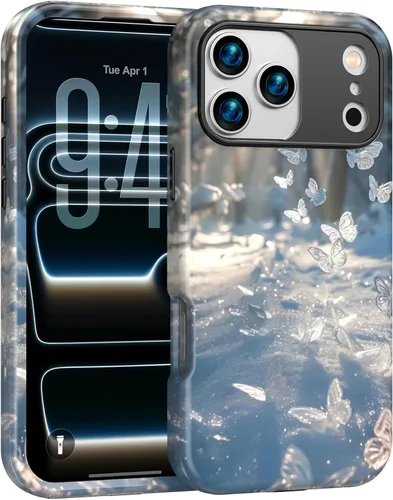 Vista 10 de ANNSD Funda para iPhone 13 Pro Max, con protector de pantalla, protector de lente de cámara y soporte de anillo, funda protectora de cuerpo completo