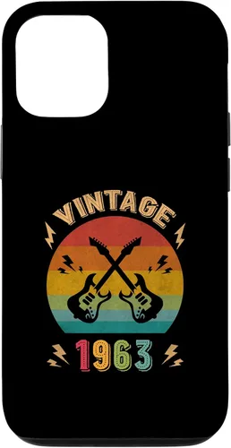 Vista 28 de Vintage 1963 Birthday Guitar Player 63th Guitarist Birthday Case for iPhone 17