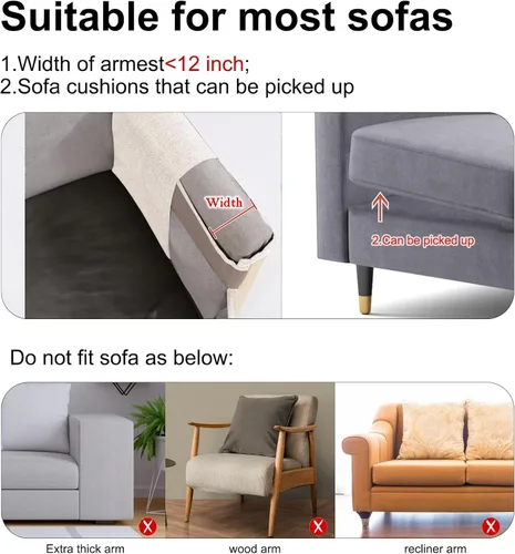 Vista 3 de Protector de Sofá contra Arañazos de Gato, 27.6" L*19.6" A Almohadilla Protectora de Muebles contra Arañazos de Gato Protector de Brazo de Sofá