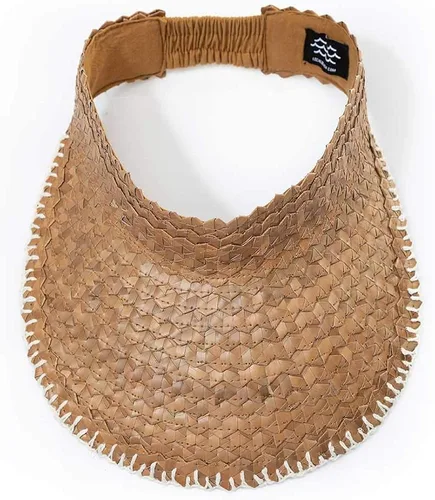 Vista 2 de Local Beach Marca Playa Crochet doble visera, hecha a mano con fibra 100% natural