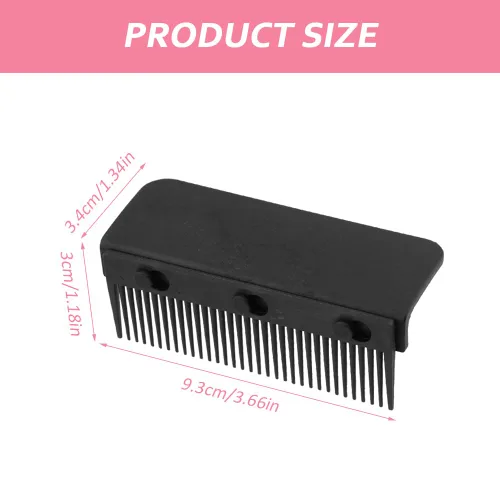 Vista 2 de 2 juegos mejorados para alisar el cabello para plancha plana, herramienta de peinado compacta profesional (negro)