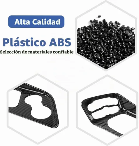 Vista 3 de RT-TCZ para Challenger Cubierta de Recorte de Panel de Cambio de Marchas de Fibra de Carbono de la Consola Central para Dodge Challenger 2015-2023