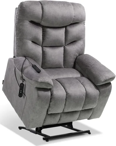 Vista 11 de EONIX Silla reclinable elevadora eléctrica de gran tamaño de 26.4 pulgadas Beige