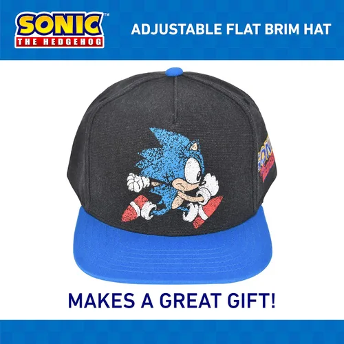 Vista 6 de Concept One Girls' Sonic The Hedgehog Cap, Kids Adjustable Baseball Hat