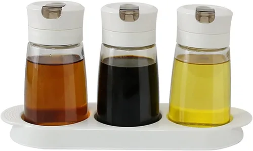 Vista 12 de Botella de salsa de soja con tapa abatible, dispensador de aceite Albaricoque