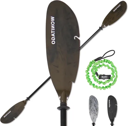 Vista 10 de Angler Kayak Paddle Adjustable Fishing Kayak Oar with Paddle Leash