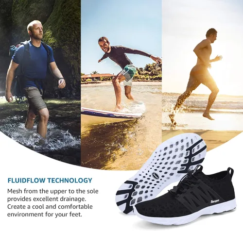 Vista 6 de Racqua Zapatos de agua de malla transpirable para mujeres y hombres