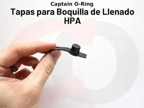 Vista 6 de Captain O-Ring Paintball - Cubiertas para pezones (10 unidades con paño de microfibra adicional) para tanques HPA de aire comprimido