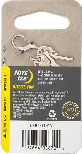 Vista 6 de Nite IZE - Cerradura deslizante de acero S-Biner unisex