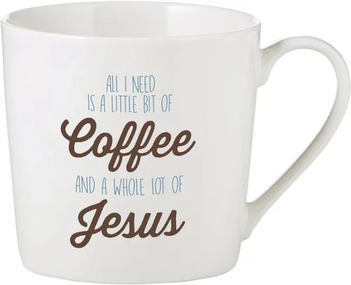 Vista 3 de Faithworks Creative Brands - Taza de café inspiradora de porcelana blanca, 14 onzas, Dear Lord Querido Señor
