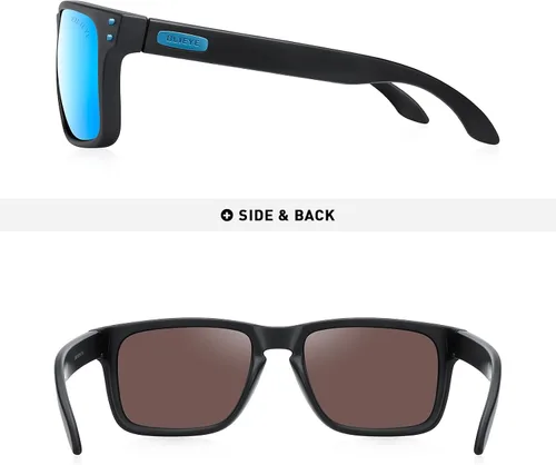 Vista 4 de OLIEYE Gafas de sol polarizadas deportivas para hombre con marco flexible