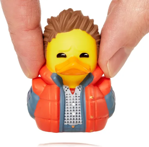 Vista 4 de TUBBZ Edición en caja Doc Brown - Figura coleccionable de pato de goma de vinilo - Producto oficial de Volver al Futuro - TV, películas y videojuegos