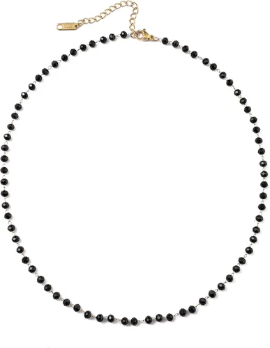 Vista 84 de Gargantilla con cuentas para mujer, chapada en oro de 18 quilates, gargantilla delicada para mujer