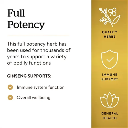 Vista 4 de Solgar, Extracto de Raíz de Ginseng Coreano de Máxima Potencia Estandarizado, Cápsulas Vegetales, E4138, 1, 1
