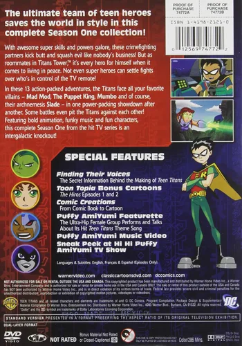 Vista 2 de Teen Titans Complete Season 1-5 5pk