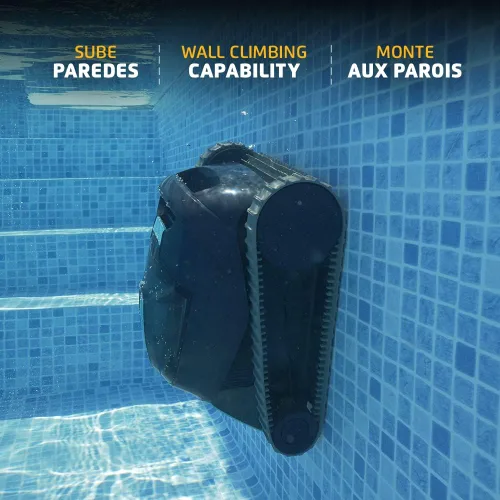 Vista 4 de Dolphin Liberty 200 - Aspirador robótico inalámbrico para piscina, capacidad de escalada de pared de carga inductiva simple, ideal para piscinas