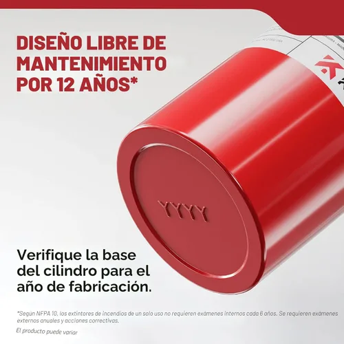 Vista 10 de Kidde, FA110G, Extintor multiusos para casa, oficina, dormitorio, residencial, 1A10BC Extintor multiusos residencial para pequeños incendios