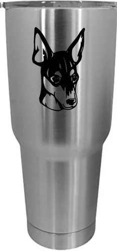 Vista 381 de Cairn Terrier - Vaso grabado con temática de perro, 30 onzas