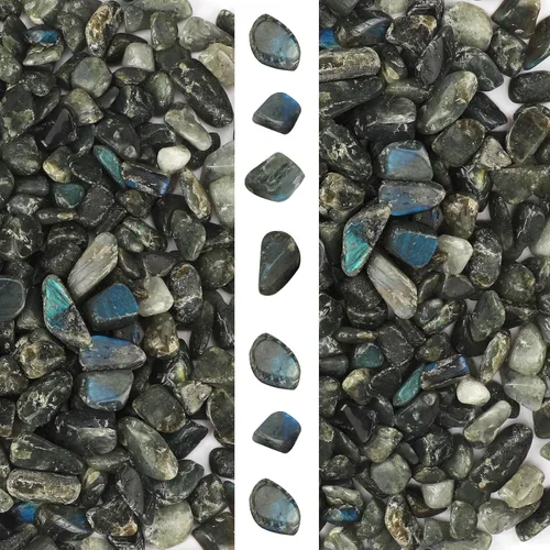 Vista 11 de gemshan Chips de amatista de 2 libras de cristal triturado natural a granel de 0.276 in a 0.354 in, piedra de cristal curativo para acuario, jarrón