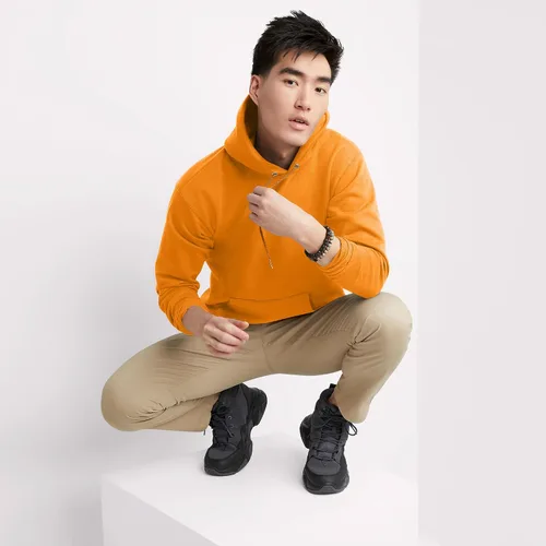 Vista 5 de Hanes Sudadera EcoSmart con capucha para hombre, de forro polar, de peso medio, sudadera con capucha para hombre