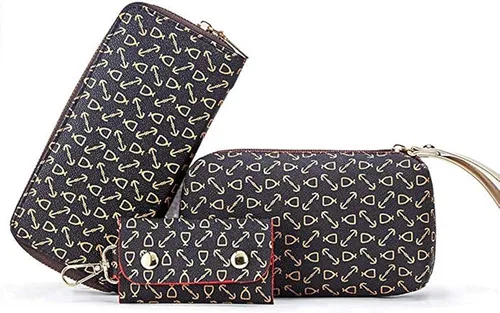Vista 4 de Juego de 6 bolsos para mujer, de piel sintética, multiusos, clásico, bolsa de hombro