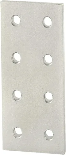 Vista 3 de 8020, 4165, serie 10, soporte de placa plana rectangular de aluminio de 8 agujeros, soporte de conector de montaje recto para extrusión de aluminio
